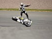 De Puniet crashes during the race in Sachsenring