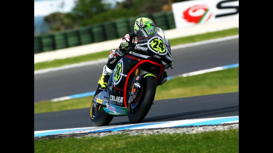 Elias in action at Phillip Island
