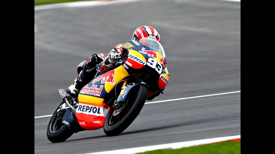Marc Marquez in action in Sachsenring