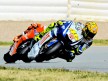 Rossi riding ahead of Stoner in Sachsenring