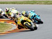 Héctor Barberá riding ahead of MotoGP group in Sachsenring