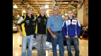 Yamaha's Edwards, Spies and Lorenzo visit Jay Leno's Garage 