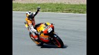 Dani Pedrosa celebrates GP win on track in Sachsenring
