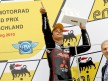 Sandro Cortese on the podium in Sachsenring