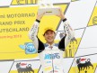 Roberto Rolfo on the podium in Sachsenring