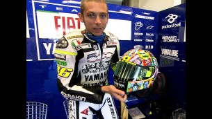 Rossi new helmet Laguna Seca