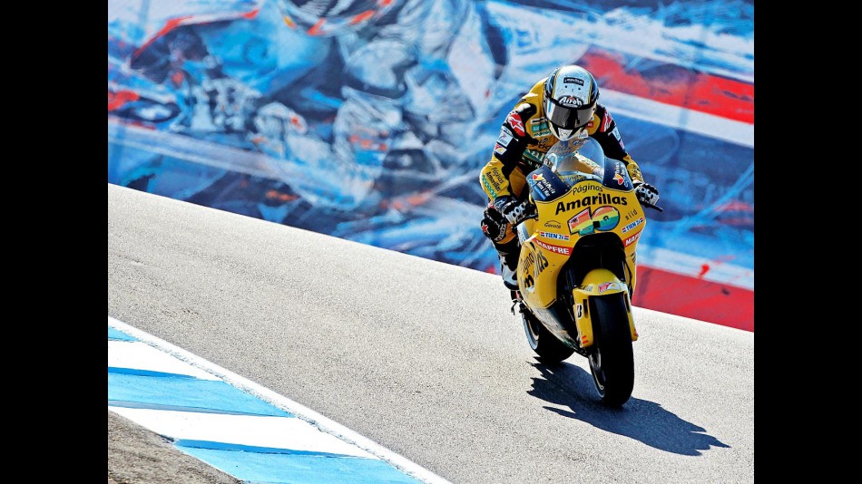 Héctor Barberá on track in Laguna Seca