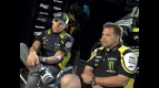 Ben Spies and Tom Houseworth in the Monster Yamaha tech 3 garage