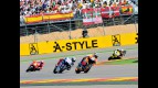 Dani Pedrosa riding ahead of MotoGP group at Motorland Aragón