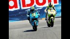Capirossi and Espargaró in action in Laguna Seca 