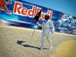 Jorge Lorenzo celebrates GP win in Laguna Seca