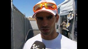 Melandri on physical condition in Laguna Seca race