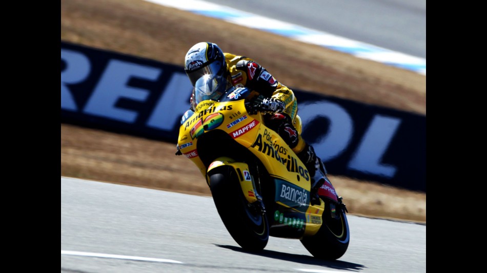 Hector Barbera in action at Laguna Seca