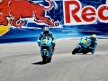 The Rizla Suzuki team Bautista and Capirossi in action