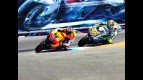 Dovizioso and Rossi fighting for the podium