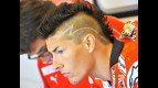 Nicky Hayden in the Ducati Team garage