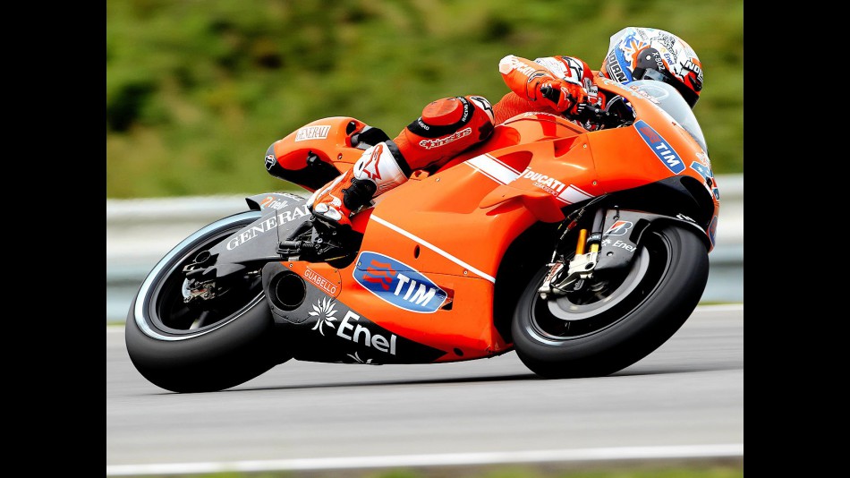 Casey Stoner on track in Brno