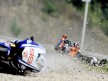 Jorge Lorenzo crashes during the QP in Brno