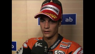 Pedrosa reviews Brno podium