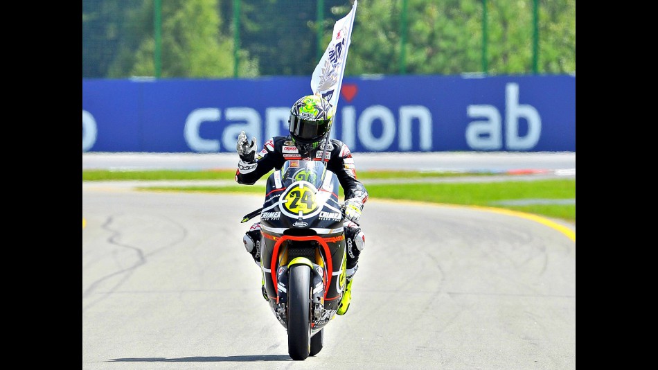 Toni Elías after the Moto2 race in Brno