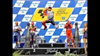 Lorenzo celebrates GP win in Brno