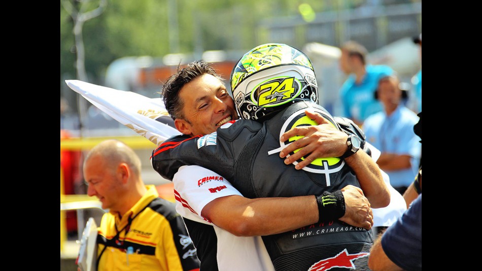 Cecchini and Elias celebrate GP win at Brno