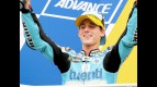 Pol Espargaró on the podium at Sepang