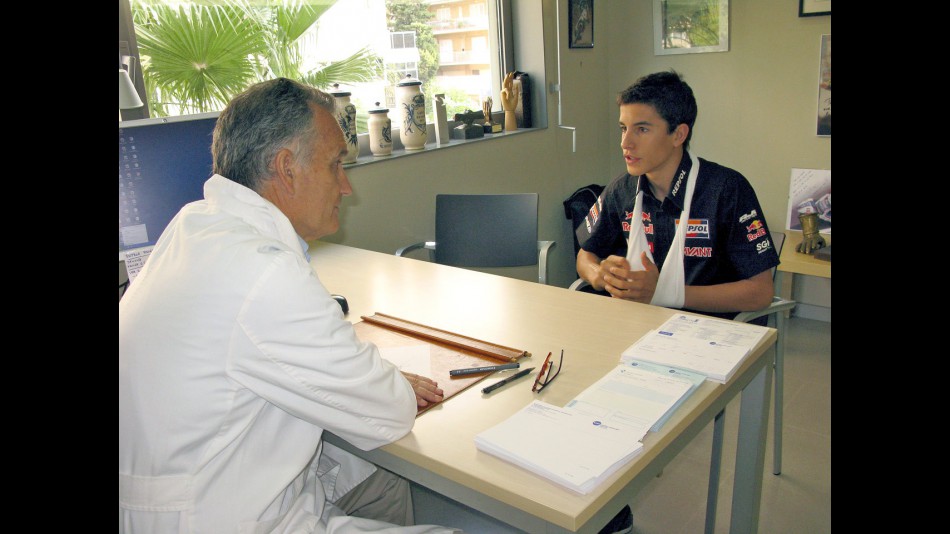 Marc Márquez medical test