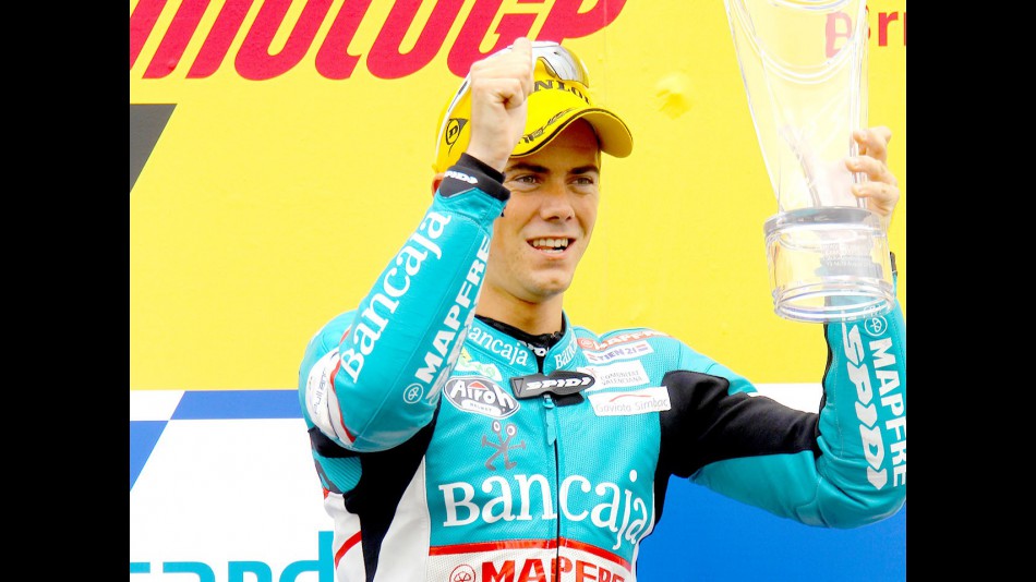 Nico Terol on the podium in Brno