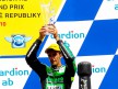 Iannone on the podium in Brno