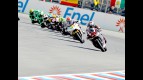 Moto2 group in action in Brno