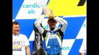 Takahashi on the podium in Brno