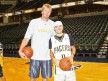 Ben Spies meets Rik Smits at Indianapolis