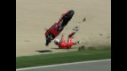 Indianapolis 2010 - MotoGP - FP1 - Action - Nicky Hayden - Crash