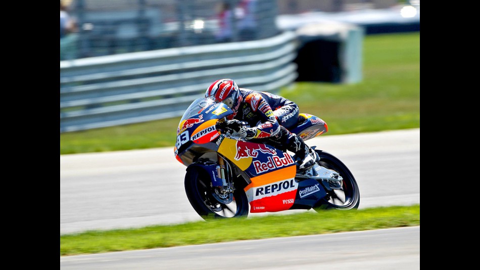 Marc Marquez in action at Indianapolis