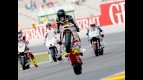 Scot Redding pulls off a wheelie after FP2 in Valencia