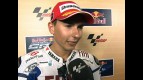 Lorenzo content with front row