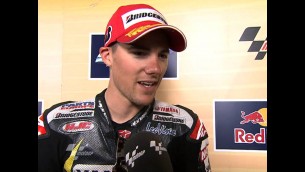 spies on his first motogp pole