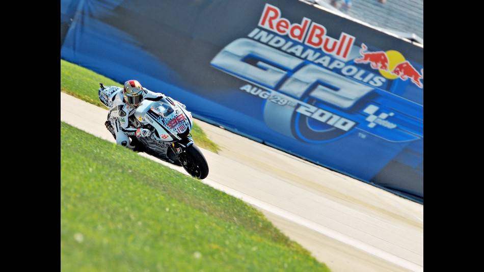 Jorge Lorenzo in action at Indianapolis