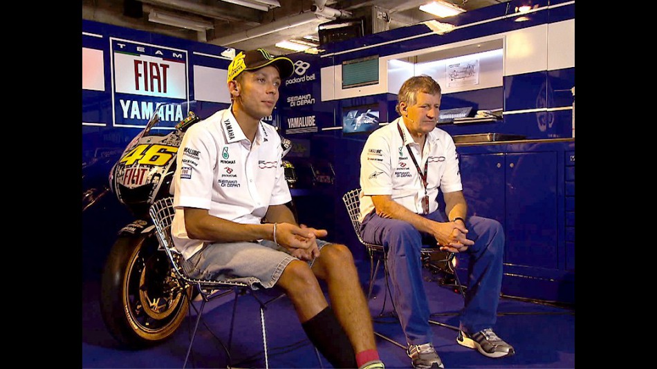 Valentino Rossi and Crew Chief Jeremy Burgess