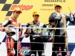 Simón, Elías and Redding on the podium at Indianapolis