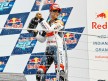 Dani Pedrosa on the podium at Indianapolis
