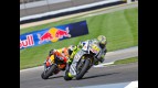 Rossi riding ahead of Dovizioso at Indianapolis