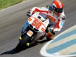 marco Simoncelli in action at Indianapolis