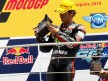 Toni Eías on the podium at Indianapolis