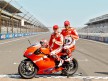 Juan Pablo Montoya and Randy Mamola at the Ducati Two Seaters at Indianapolis
