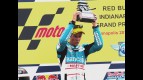 Nico Terol on the podium at Indianapolis