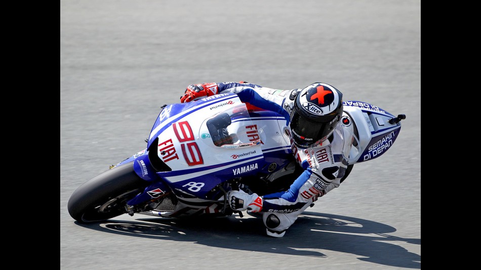 Jorge Lorenzo on track
