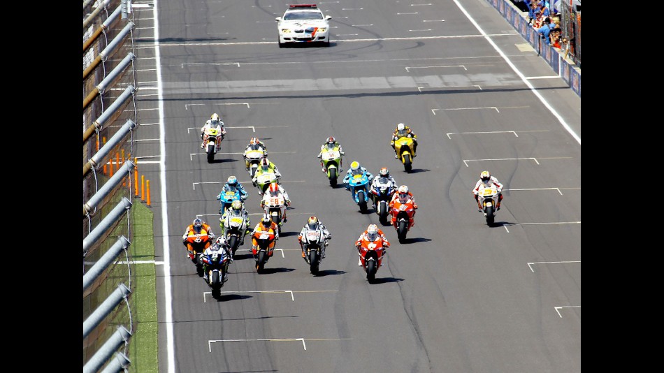 MotoGP group on track
