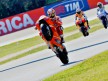 Nicky Hayden pulls off a wheelie During FP1 at Misano
